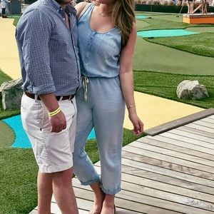 Chambray jumpsuit